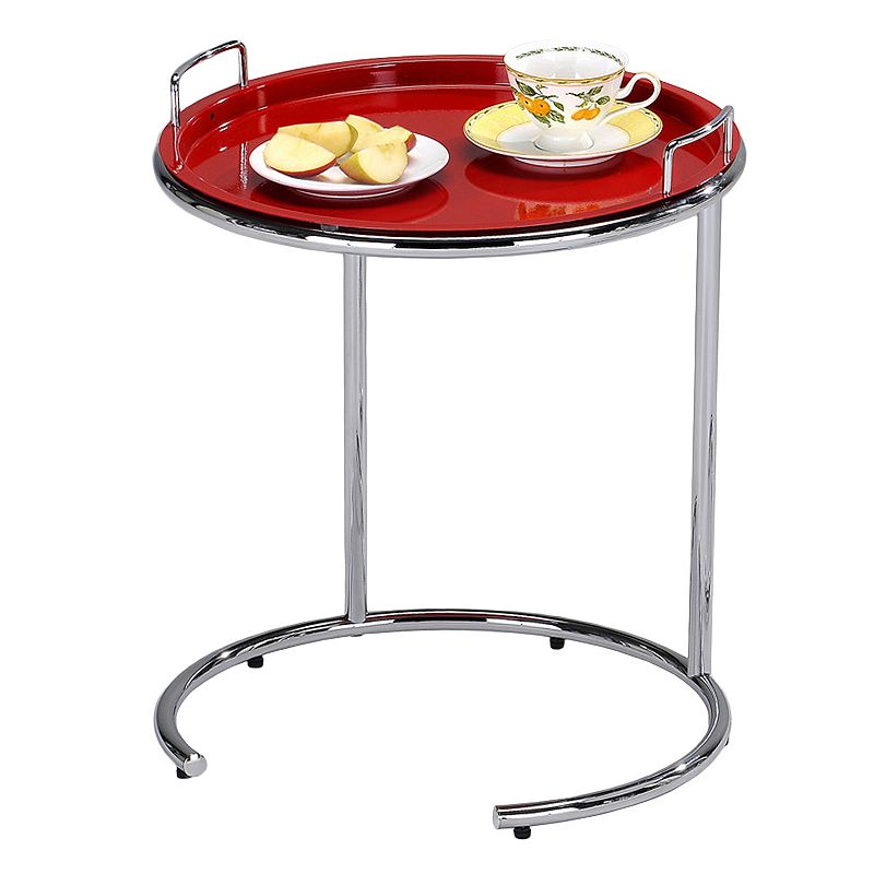 Leick Furniture Tray Top End Table, Red