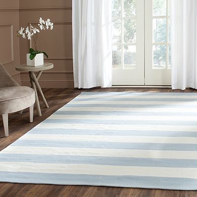 Safavieh Montauk Drake Striped Handcrafted Flatweave Rug