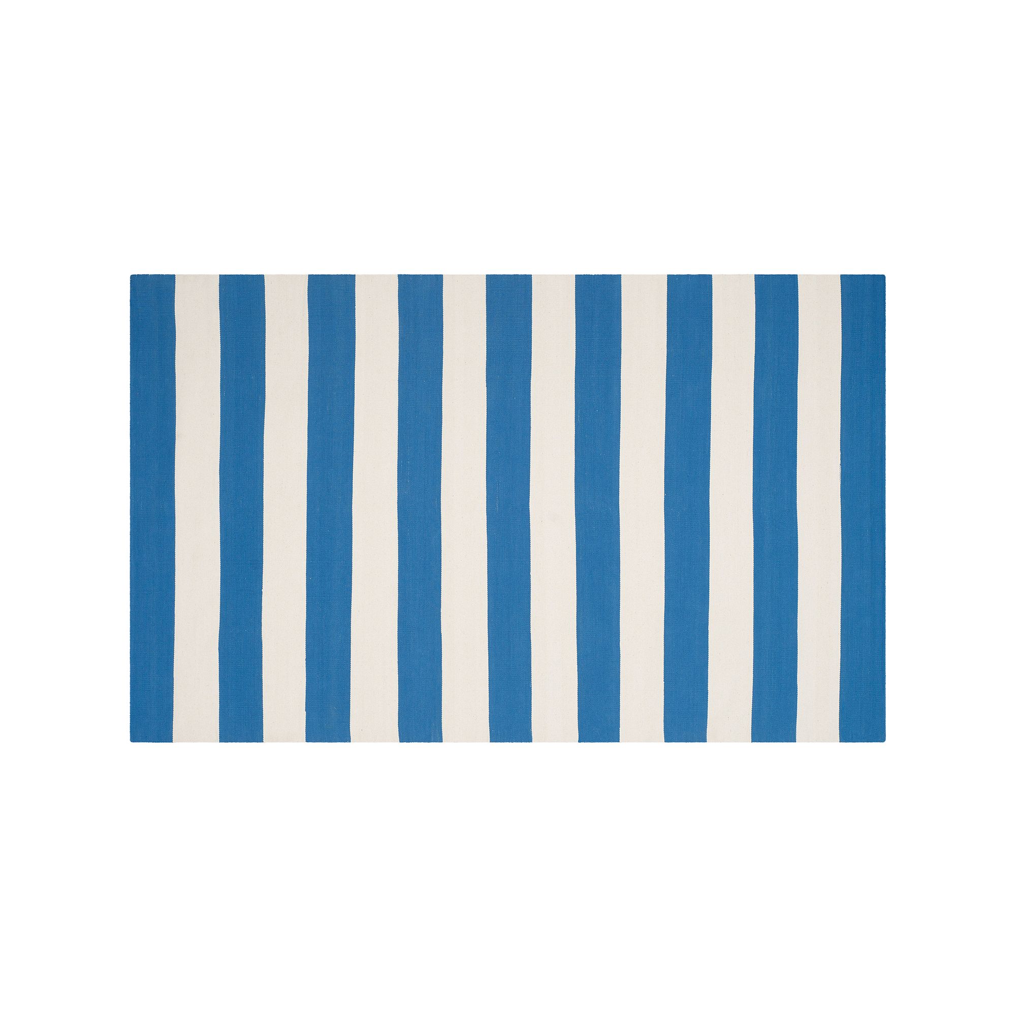 Safavieh Montauk Drake Striped Handcrafted Flatweave Rug, Blue Ivory