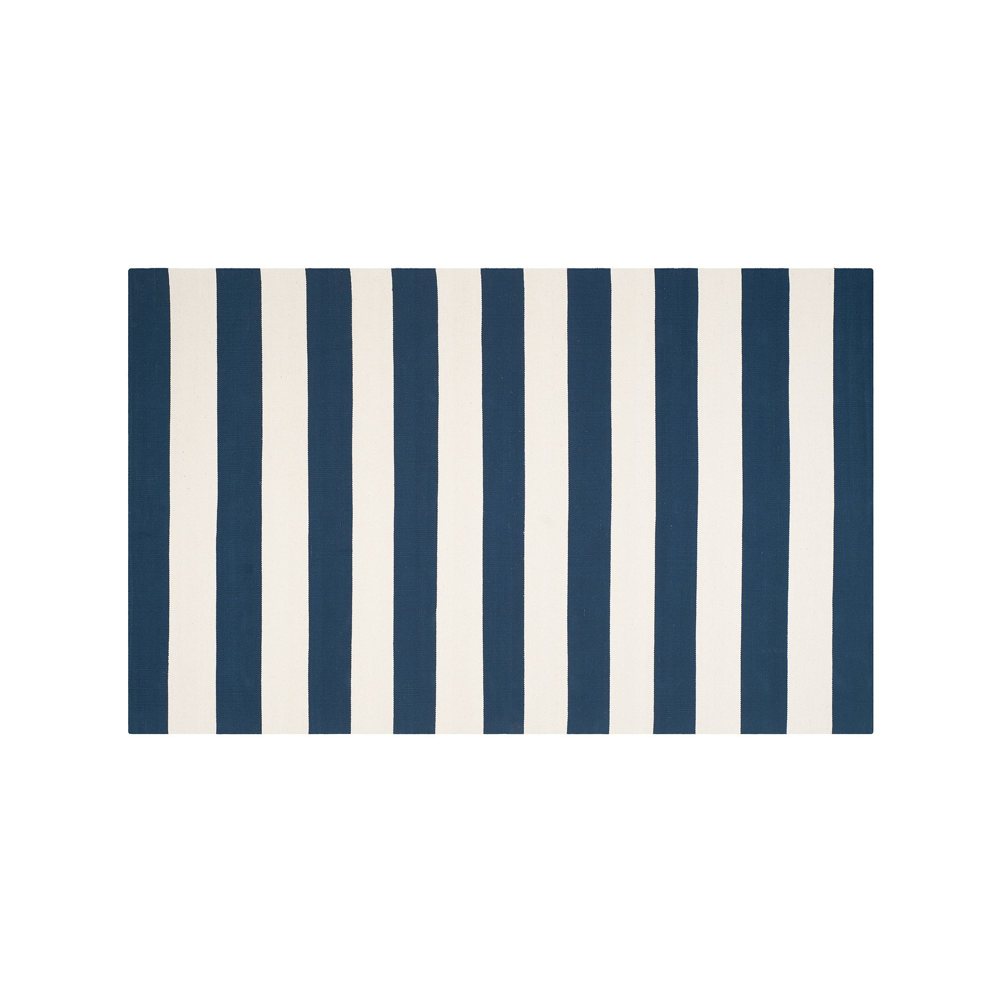 Safavieh Montauk Drake Striped Handcrafted Flatweave Rug, Navy Ivory