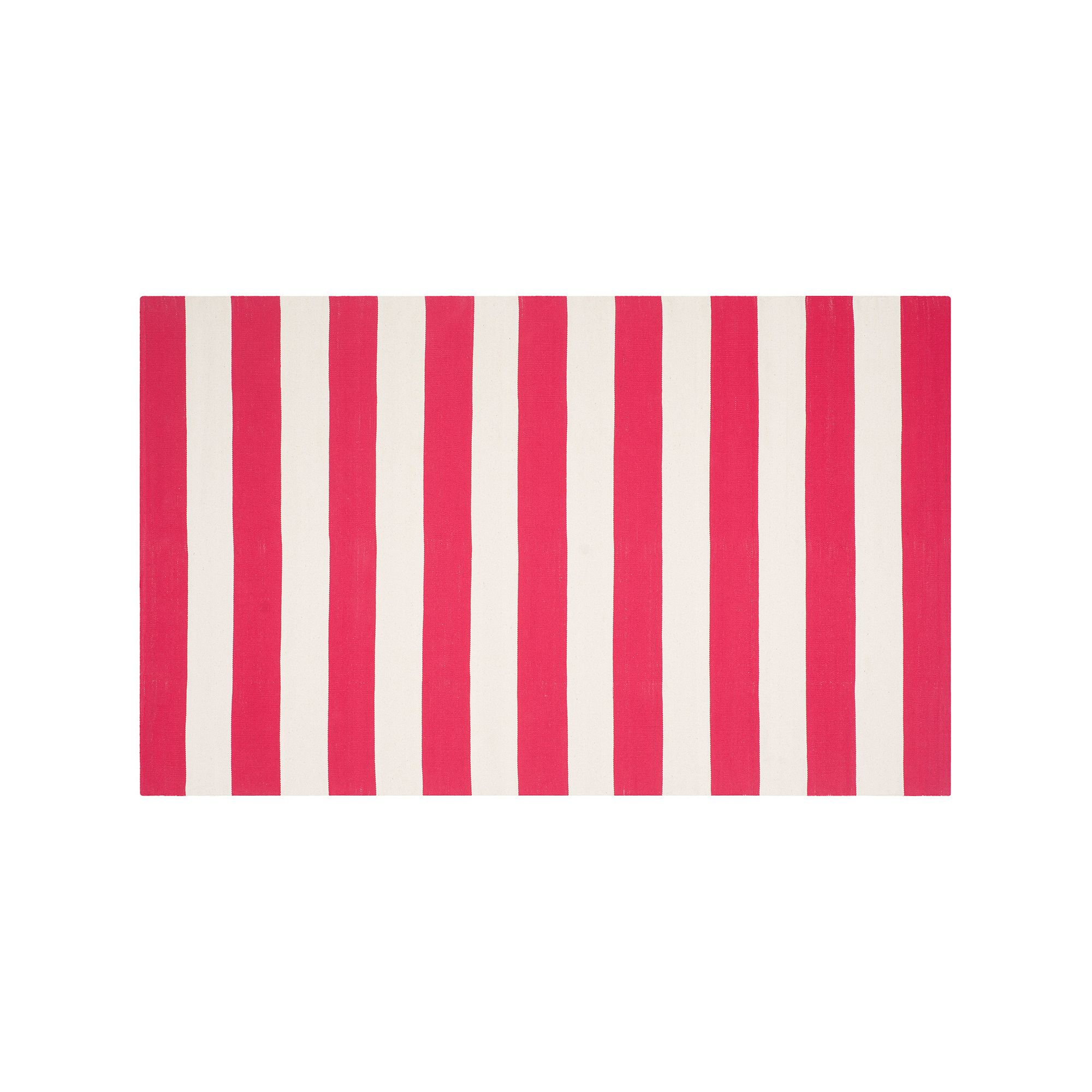 Safavieh Montauk Drake Striped Handcrafted Flatweave Rug, Red Ivory