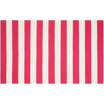 Safavieh Montauk Drake Striped Handcrafted Flatweave Rug