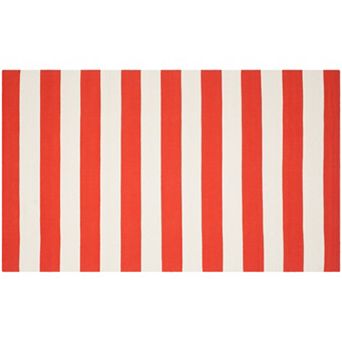 Safavieh Montauk Drake Striped Handcrafted Flatweave Rug