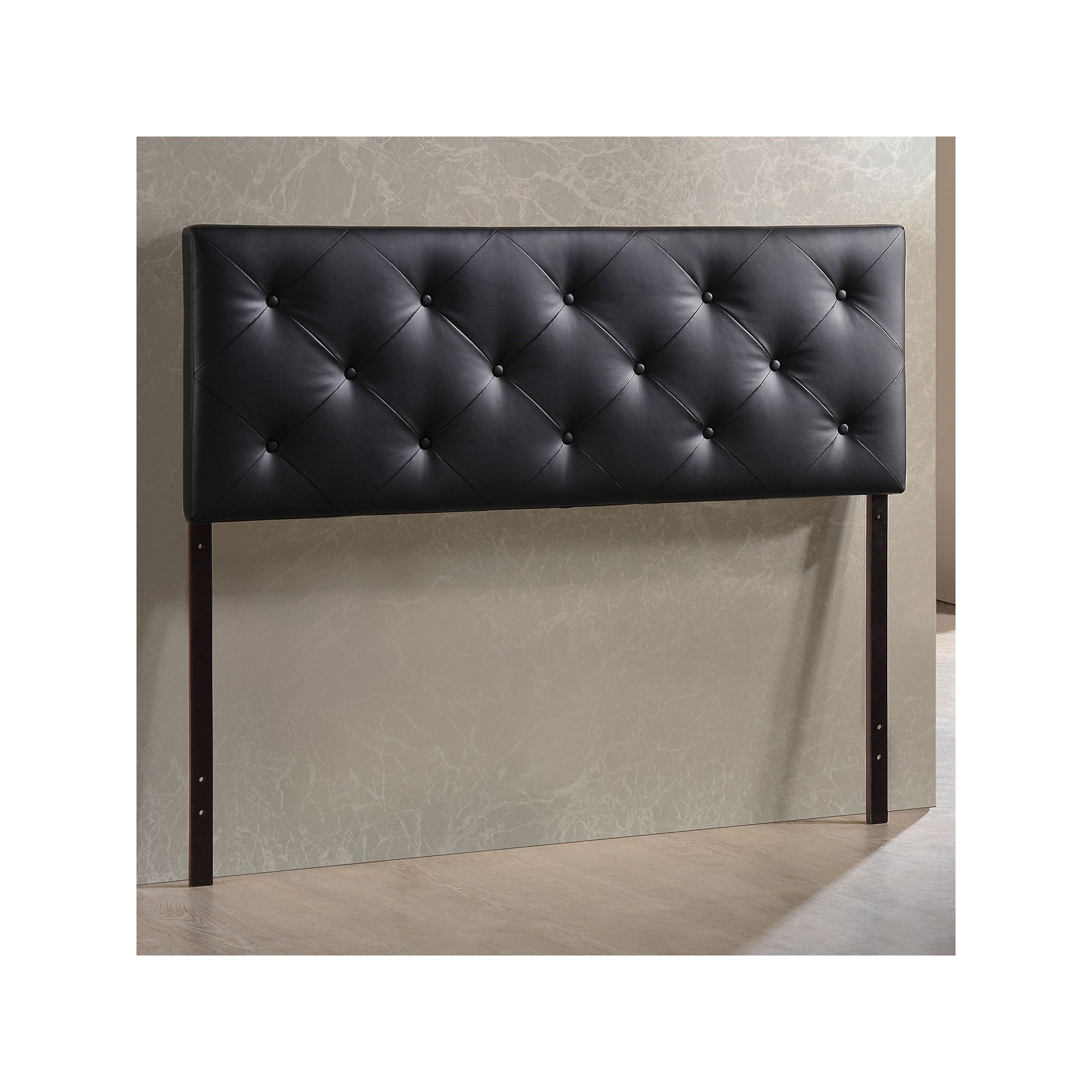 Baxton Studio Bedford Tufted Headboard, Black