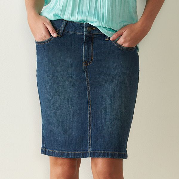 Women's Sonoma Goods For Life® Pencil Jean Skirt