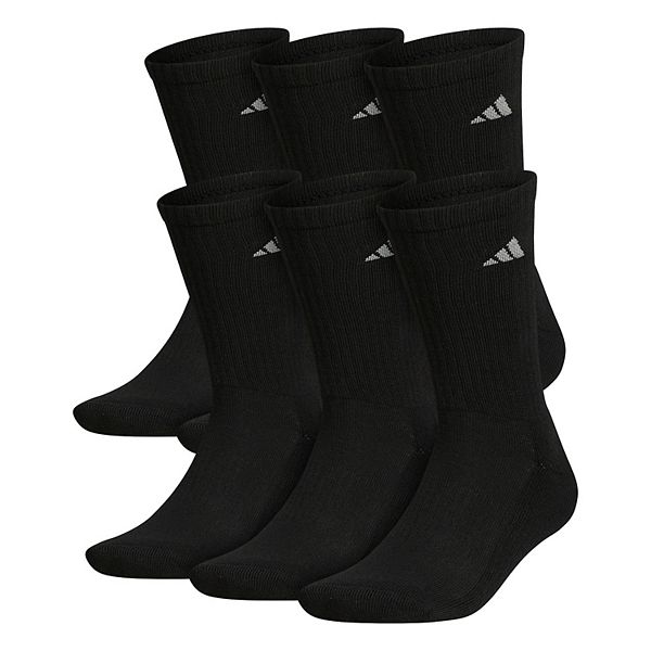 Big & Tall adidas 6-pack Athletic Cushioned Crew Socks