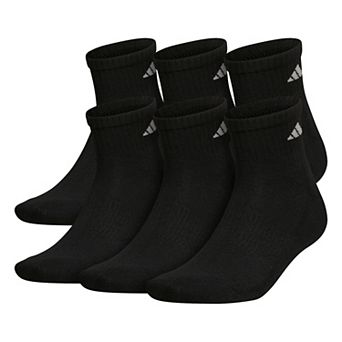 Big & Tall adidas 6-pack Athletic Cushioned Quarter Socks