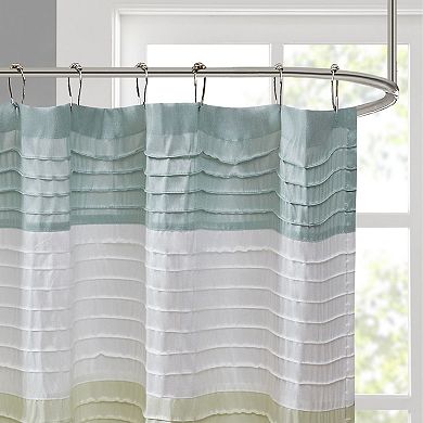 Madison Park Eastridge Faux Silk Shower Curtain