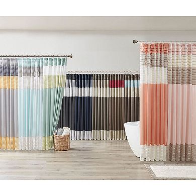 Madison Park Eastridge Faux Silk Shower Curtain