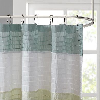 Madison Park Eastridge Faux Silk Shower Curtain