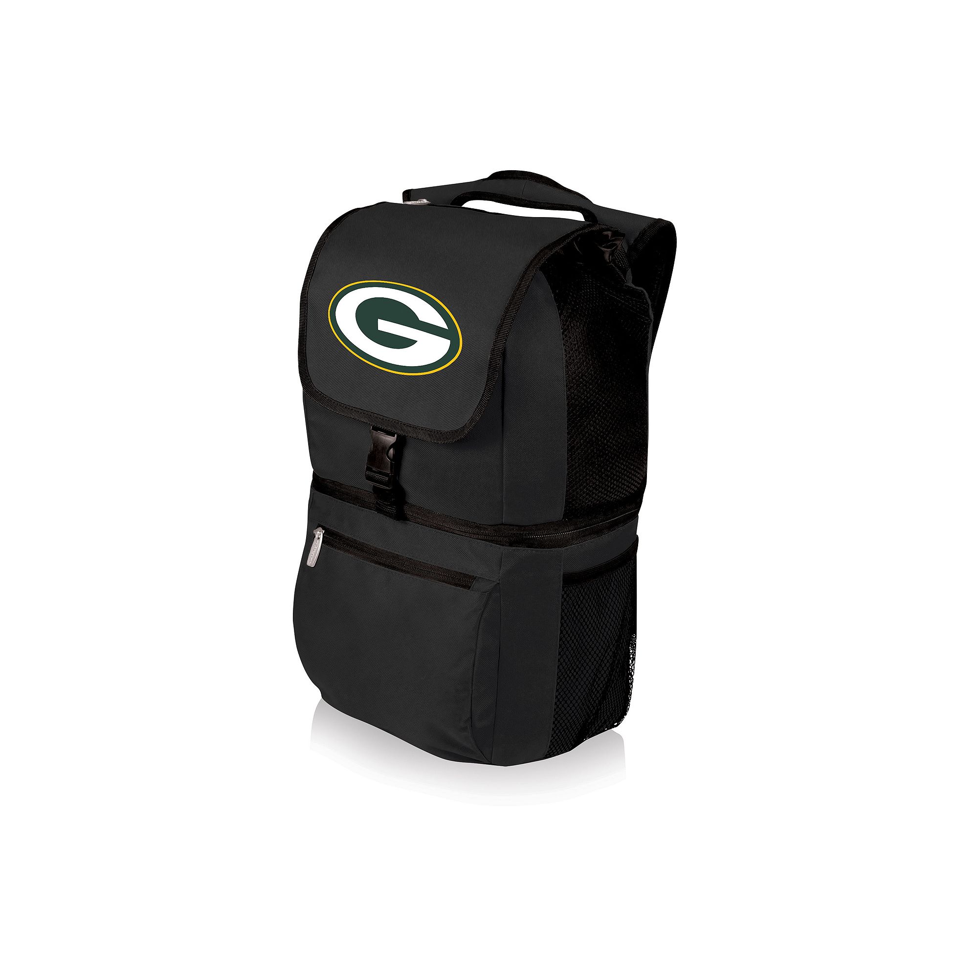 Picnic Time Green Bay Packers Zuma Backpack Cooler, Black