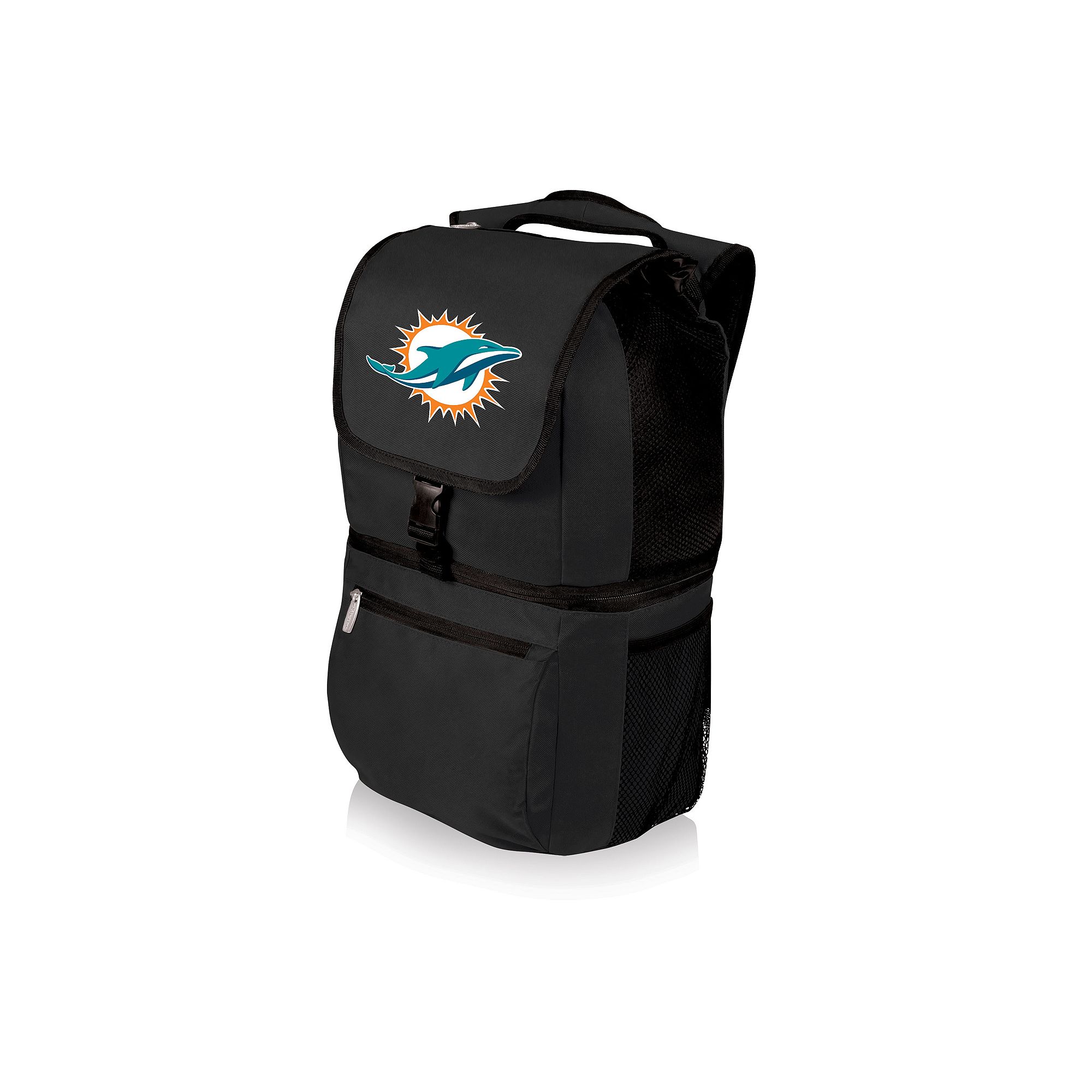 Picnic Time Miami Dolphins Zuma Backpack Cooler, Black