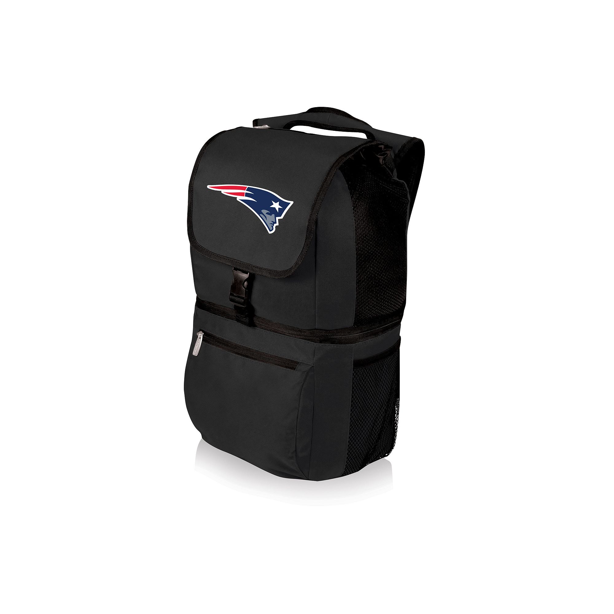 Picnic Time New England Patriots Zuma Backpack Cooler, Black