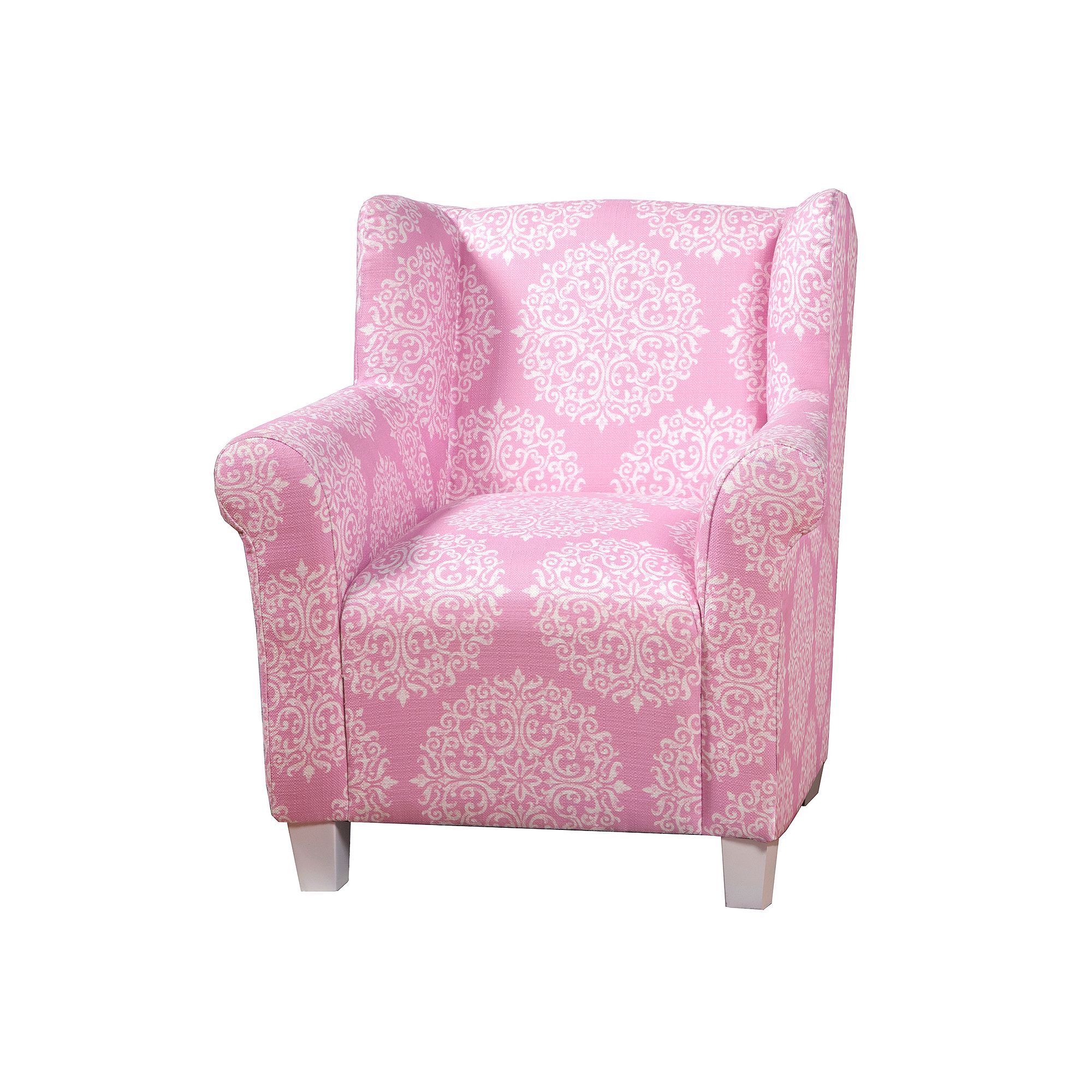 HomePop Kids Medallion Accent Chair, Pink