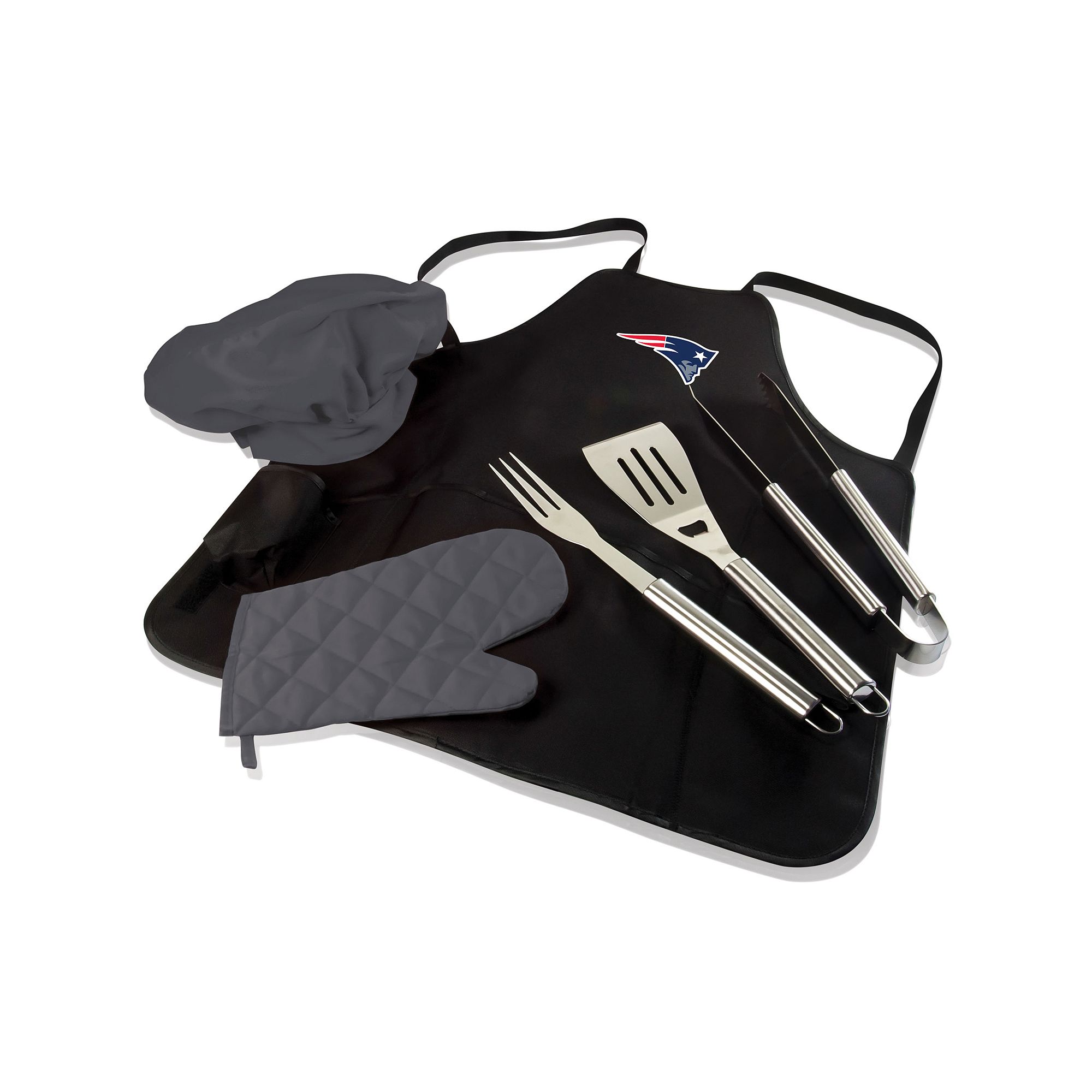 Picnic Time New England Patriots BBQ Apron & Tote, Black