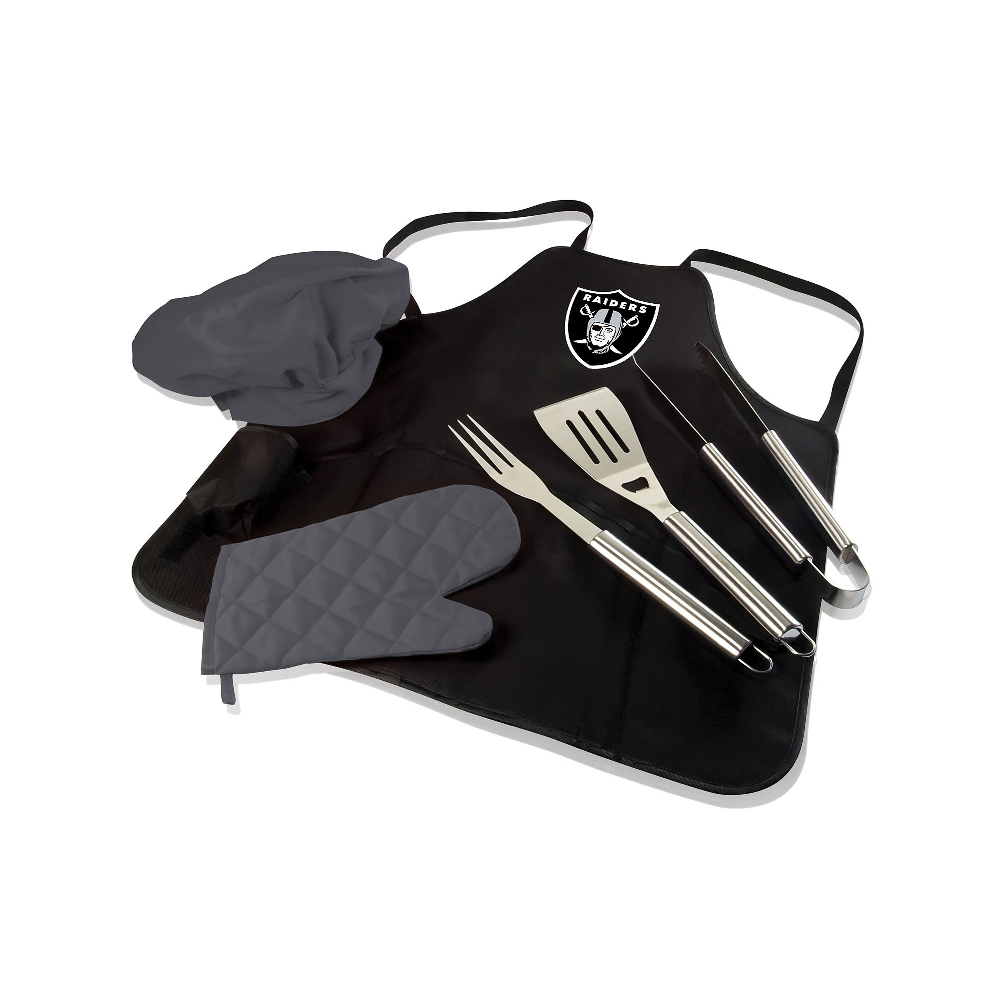 Picnic Time Oakland Raiders BBQ Apron & Tote, Black