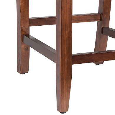 HomePop Luxury Bar Stool 24-in.