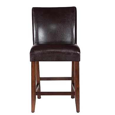 HomePop Luxury Bar Stool 24-in.