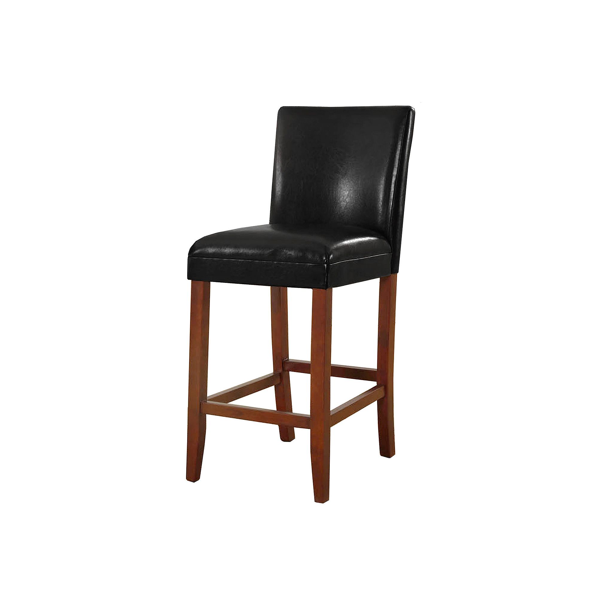 HomePop Luxury Bar Stool 29-in., Black