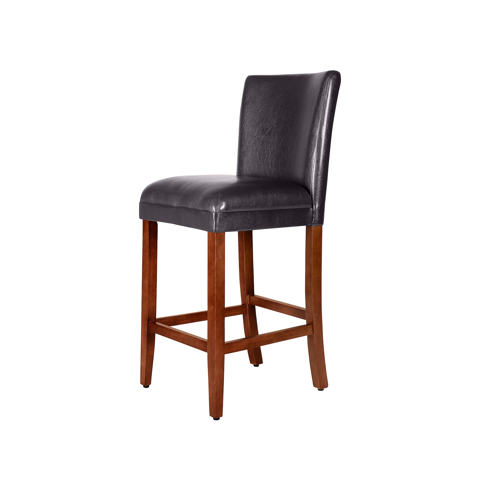 HomePop Luxury Bar Stool 29-in., Brown
