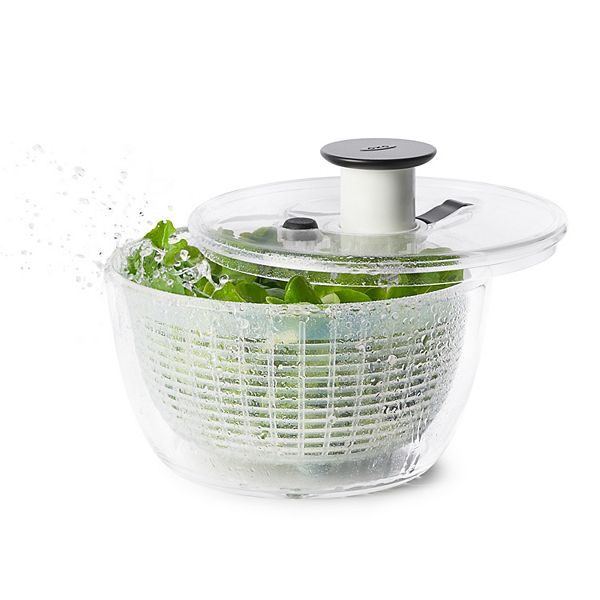 OXO Good Grips Salad Spinner with Pump in Green 1155901 - The Home Depot