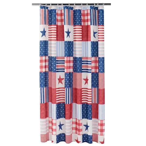 Celebrate Americana Together Patchwork, Americana Shower Curtain