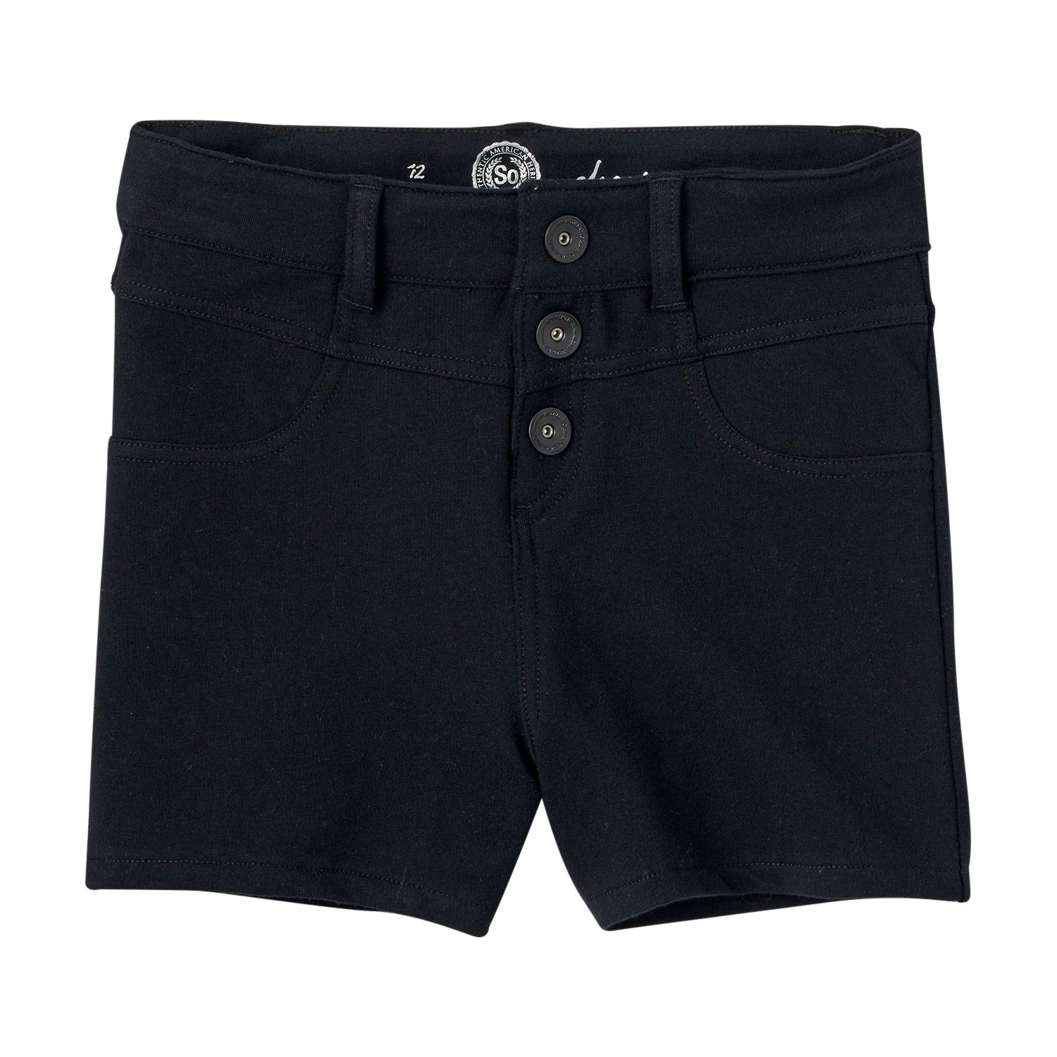 high waisted knit shorts