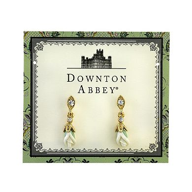 Downton Abbey Flower Drop Earrings