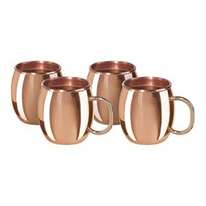 OGGI 4-pc. Copper Moscow Mule Shot Mug Set
