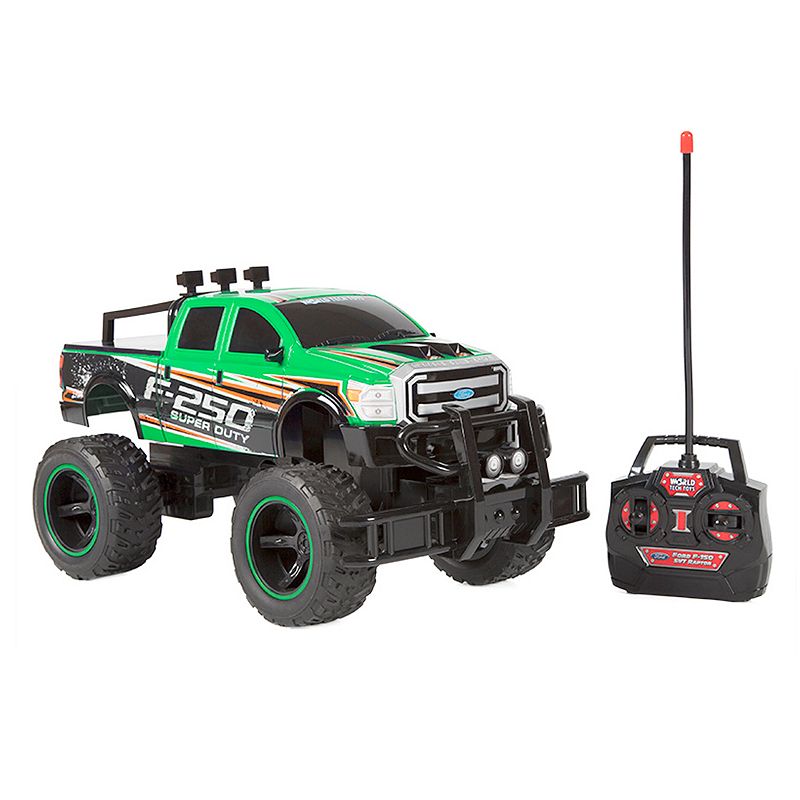 World Tech Toys Remote Control Ford F-250 Super Duty Monster Truck, Green
