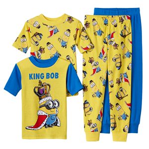 Boys 4-10 Despicable Me Bob The Minion 4-Piece Pajama Set