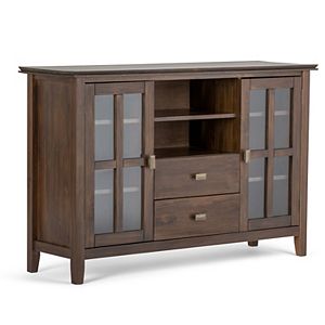 Simpli Home Artisan Tall Brown TV Stand
