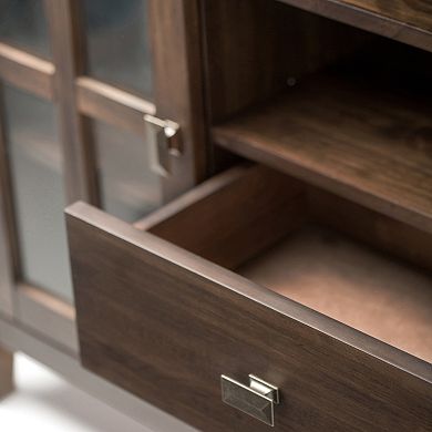 Simpli Home Artisan Tall Brown TV Stand