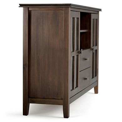 Simpli Home Artisan Tall Brown TV Stand 