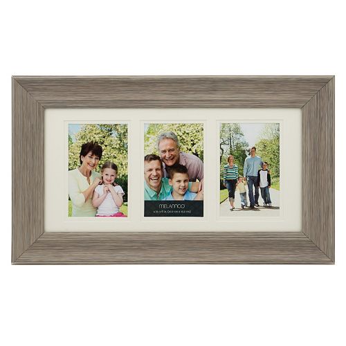 Melannco 3-Opening 4″ x 6″ Double Matted Collage Frame