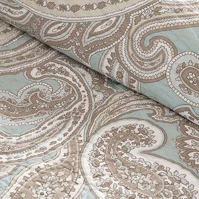 Madison Park Dermot 4-Piece Cotton Quilt Set with Shams and Decorative Pillows