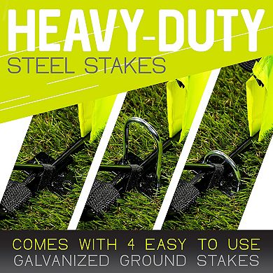 Franklin Sports 6.5' x 3.25' Fiberglass Blackhawk Soccer Goal