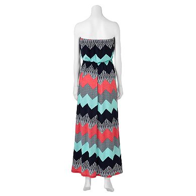 Juniors' Trixxi Tribal Popover Maxi Dress 