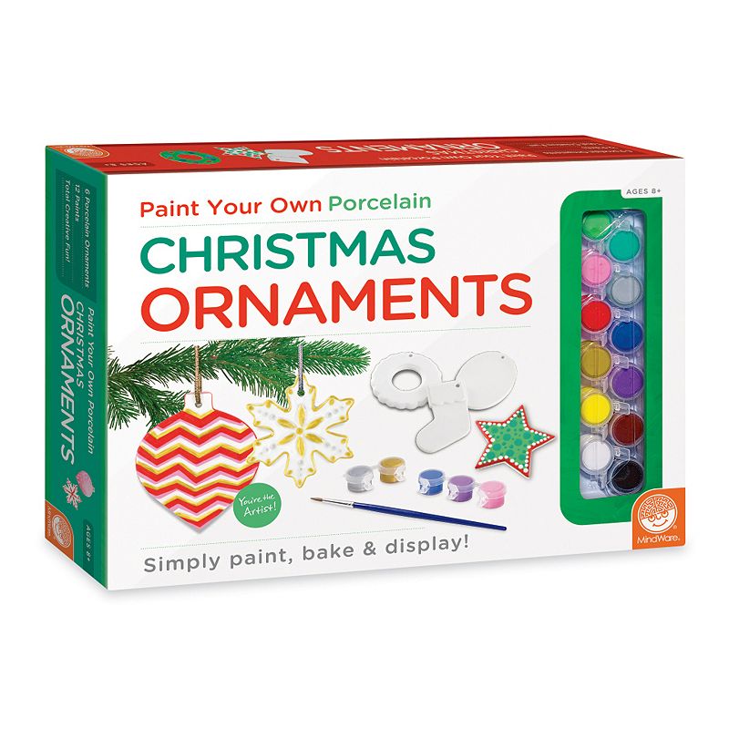 MindWare Paint Your Own Christmas Ornaments, Multicolor