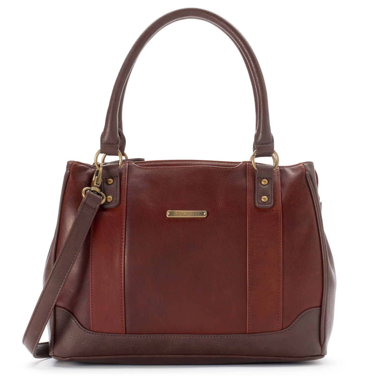 kohls leather handbags