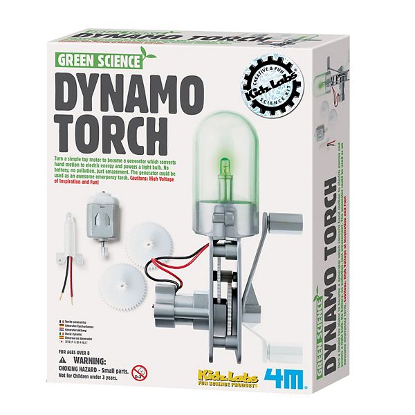 4m Green Science Dynamo Torch