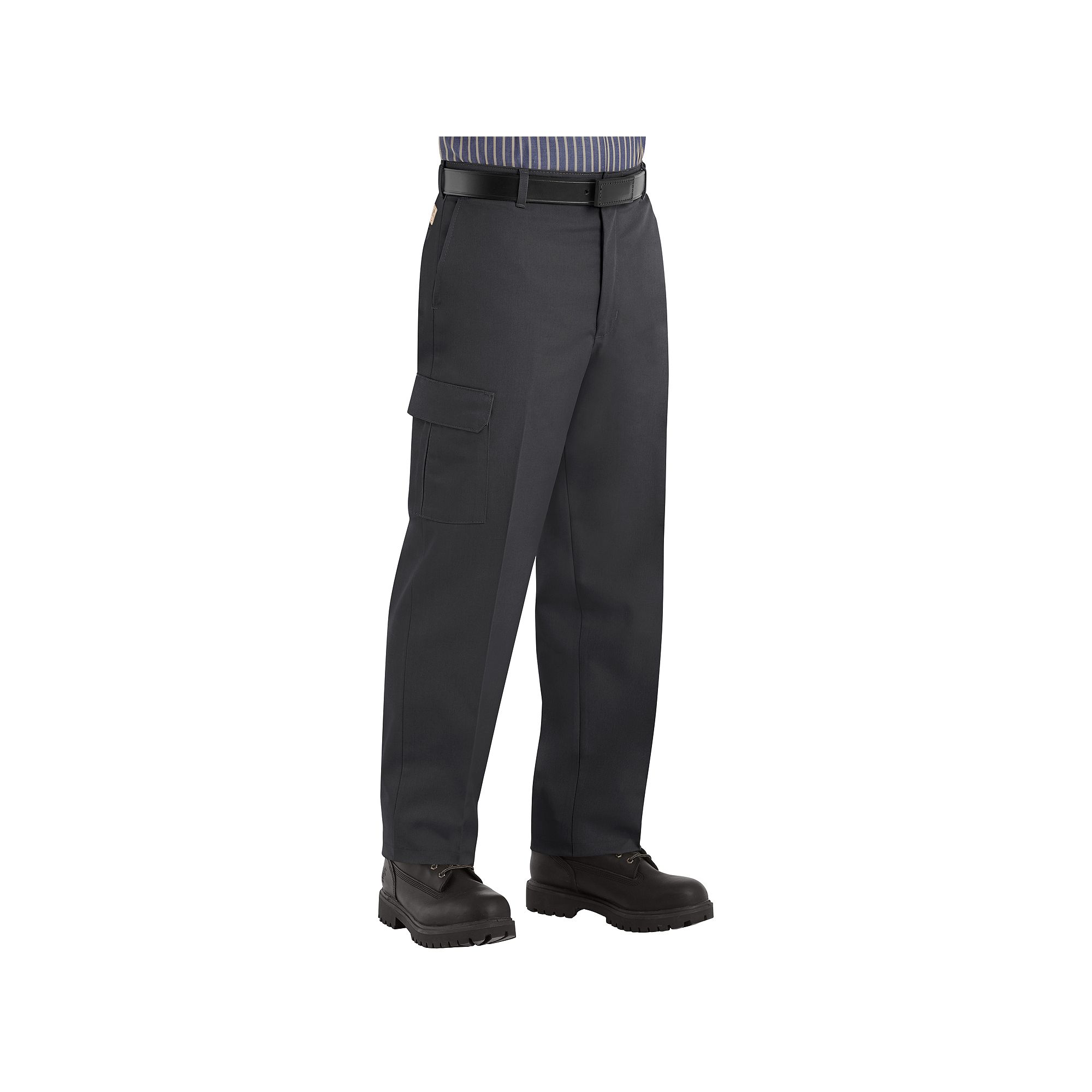 Mens Red Kap Cargo Industrial Pants, Size: 30X34, Black