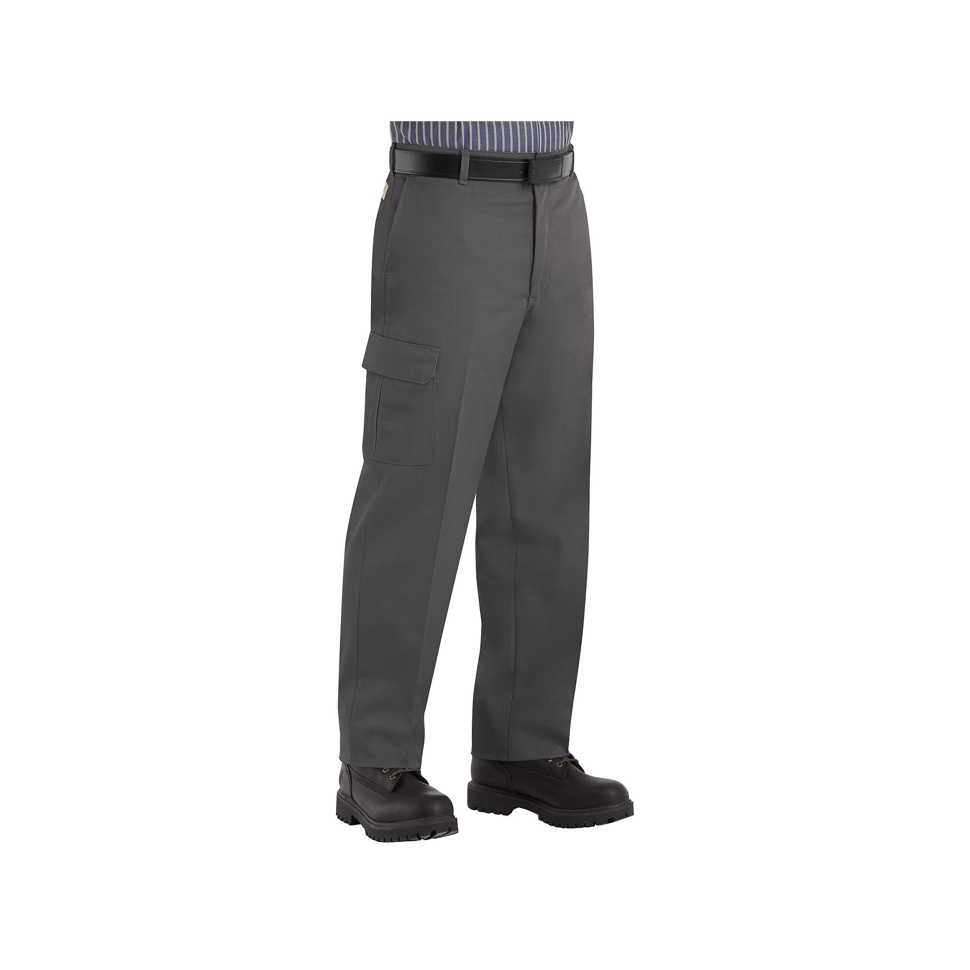 Mens Red Kap Cargo Industrial Pants, Size: 30X30, Gray