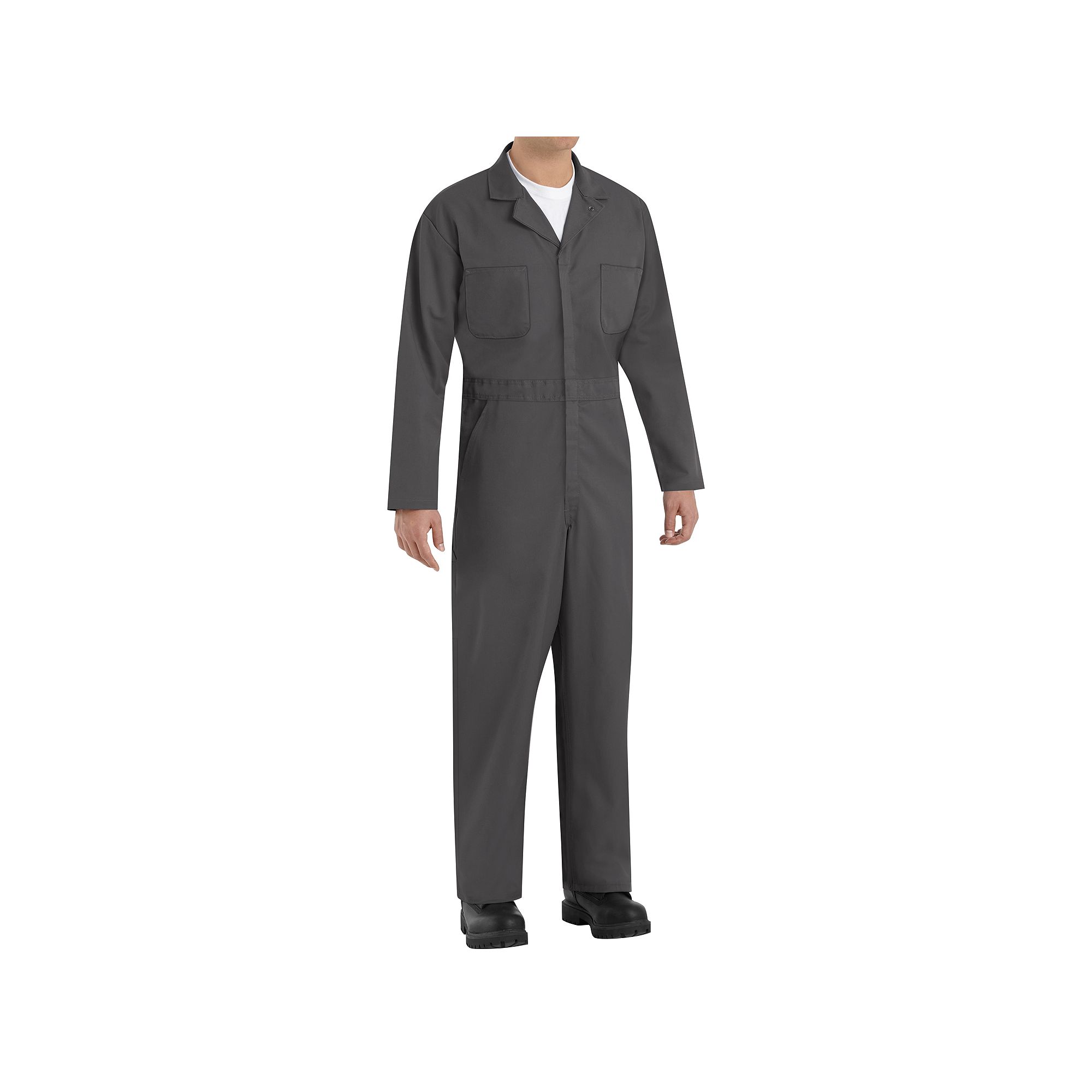 Mens Red Kap Twill Action Back Coverall, Size: 36, Gray