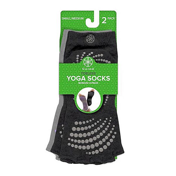 Gaiam Toeless Yoga Socks