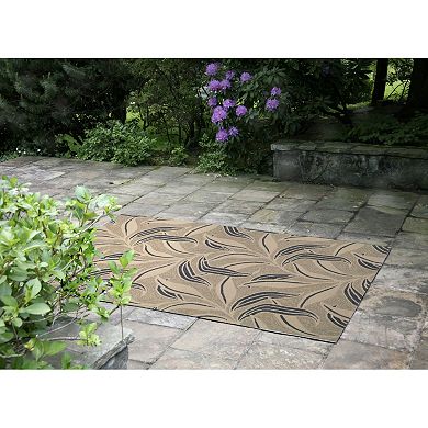 Liora Manne Ravella Leaf Indoor Outdoor Rug