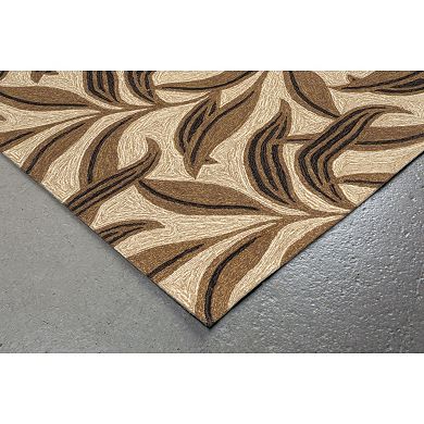 Liora Manne Ravella Leaf Indoor Outdoor Rug