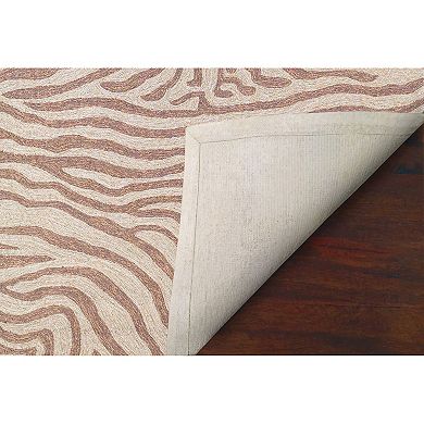 Liora Manne Ravella Zebra Print Indoor Outdoor Rug