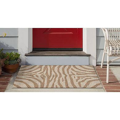 Liora Manne Ravella Zebra Print Indoor Outdoor Rug