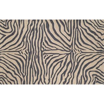 Liora Manne Ravella Zebra Print Indoor Outdoor Rug